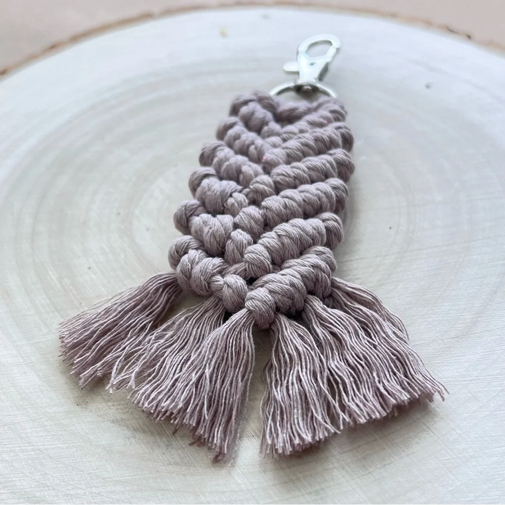 Braided Handcrafted Boho Macrame Keychain